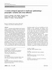 Research paper thumbnail of A social–ecological approach to landscape epidemiology: geographic variation and avian influenza