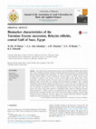 Research paper thumbnail of Biomarker characteristics of the Turonian–Eocene succession, Belayim oilfields, central Gulf of Suez, Egypt