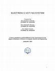 ELECTRONIC VOTING SYSTEM Cover Page