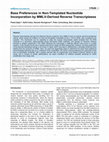 Research paper thumbnail of Base preferences in non-templated nucleotide incorporation by MMLV-derived reverse transcriptases