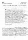 Research paper thumbnail of Modelling Waste Combustion in Grate Furnaces