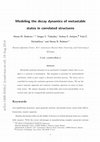 Research paper thumbnail of Modelling the decay dynamics of metastable states in correlated structures