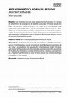 Research paper thumbnail of Arte homoerótica no Brasil: estudos contemporâneos