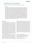 Research paper thumbnail of Sex Differences in the HPA Axis