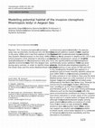 Research paper thumbnail of Modelling potential habitat of the invasive ctenophore Mnemiopsis leidyi in Aegean Sea