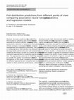 Research paper thumbnail of Fish distribution predictions from different points of view: comparing associative neural networks, geostatistics and regression models