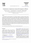 Research paper thumbnail of Explanations of depression among Irish migrants in Britain