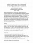 Research paper thumbnail of Statement by Statement Analysis of the 2012 Report from the American Academy of Pediatrics Task Force on Circumcision: When National Organizations are Guided by Personal Agendas II