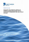 Research paper thumbnail of Managing the domestic spread of harmful marine organisms, Part B: statutory framework and analysis of options