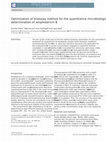 Research paper thumbnail of Optimization of bioassay method for the quantitative microbiological determination of amphotericin B