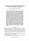 Research paper thumbnail of Application of Swarm Approach and Artificial Neural Networks for Airfoil Shape Optimization