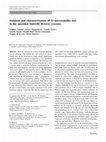 Research paper thumbnail of Isolation and characterization of 15 microsatellite loci in the specialist butterfly Boloria eunomia