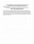 Research paper thumbnail of Ways to Minimize Water Usage in Engineered Geothermal Systems