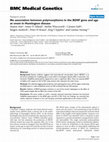 Research paper thumbnail of No association between polymorphisms in the BDNF gene and age at onset in Huntington disease