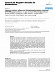 Research paper thumbnail of Failure to confirm influence of methyltetrahydrofolate reductase (MTHFR) polymorphisms on age at onset of Huntington disease