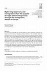 Research paper thumbnail of Right-wing hegemony and immigration: How the populist far-right achieved hegemony through the immigration debate in Europe