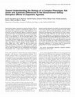 Research paper thumbnail of Toward understanding the biology of a complex phenotype: rat strain and substrain differences in the sensorimotor gating-disruptive effects of dopamine agonists