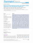 Research paper thumbnail of Maternal-to-fetal allopurinol transfer and xanthine oxidase suppression in the late gestation pregnant rat