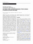 Research paper thumbnail of Leaf surface traits: overlooked determinants of birch resistance to herbivores and foliar micro-fungi?