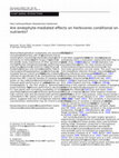 Research paper thumbnail of Are endophyte-mediated effects on herbivores conditional on soil nutrients?