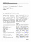 Research paper thumbnail of Consumption of grass endophytes alters the ultraviolet spectrum of vole urine