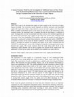 Research paper thumbnail of A System Dynamics Model for the Investigation of Additional Source of Raw Water from the Reclaimed Effluent Water from a Constructed Wetland Domestic Sewage Treatment Plant in the University of Lagos, Nigeria