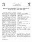 Research paper thumbnail of Safety and nutritional assessment of GM plants and derived food and feed: The role of animal feeding trials