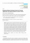 Research paper thumbnail of Requiring pollutant discharge permits for pesticide applications that deposit residues in surface waters