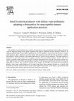 Research paper thumbnail of Small livestock producers with diffuse water pollutants: adopting a disincentive for unacceptable manure application practices