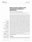 Research paper thumbnail of Network-based analysis of the sphingolipid metabolism in hypertension