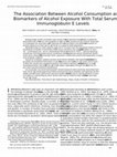 Research paper thumbnail of The Association Between Alcohol Consumption and Biomarkers of Alcohol Exposure With Total Serum Immunoglobulin E Levels