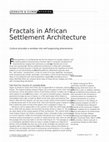 Research paper thumbnail of Fractals in African settlement architecture