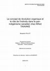 Research paper thumbnail of Le concept de révolution organique et le rôle de l'individu dans le pan-indigénisme canadien chez Taiaiake Alfred