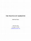 Research paper thumbnail of THE POLITICS OF NARRATIVE