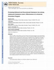 Research paper thumbnail of Promoting Reduced and Discontinued Substance Use among Adolescent Substance Users: Effectiveness of a Universal Prevention Program