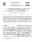 Research paper thumbnail of n-Alkane distribution of leaves of Psidium guajava exposed to industrial air pollutants