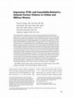 Research paper thumbnail of Depression, PTSD, and Comorbidity Related to Intimate Partner Violence in Civilian and Military Women