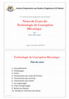 Research paper thumbnail of Technologie de conception mécanique  pour les classes préparatoires aux études d'ingénieurs