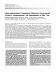 Research paper thumbnail of Musculoskeletal Ultrasound Objective Structured Clinical Examination: An Assessment of the Test