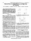 Research paper thumbnail of Electret Filters for High-Efficiency and High-Flow Air Cleaning