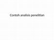 Research paper thumbnail of CONTOH ANALISIS  AMOS SPSS