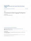 Research paper thumbnail of Overextension in early language development