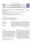 Research paper thumbnail of Influence of strain-specific parameters on hydrothermal liquefaction of microalgae