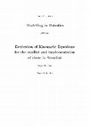 Research paper thumbnail of Derivation of Kinematic Equations for the KUKA youBot and implementation of those in Simulink