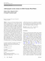 Research paper thumbnail of Anthropogenic arsenic menace in Delhi Yamuna Flood Plains