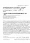 Research paper thumbnail of Is administration n-3 fatty acids by enema mucosal protective against trinitrobenzene-induced colitis in rats?