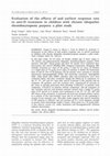 Research paper thumbnail of Evaluation of the effects of and earliest response rate to anti-D treatment in children with chronic idiopathic thrombocytopenic purpura: a pilot study