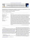 Research paper thumbnail of Development of universal proxy models for screening and optimization of cyclic pressure pulsing in naturally fractured reservoirs