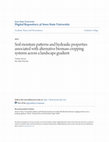 Research paper thumbnail of Soil moisture patterns and hydraulic properties associated with alternative biomass cropping systems across a landscape gradient