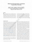 Research paper thumbnail of Behavioral Interpretations of Intrinsic Connectivity Networks